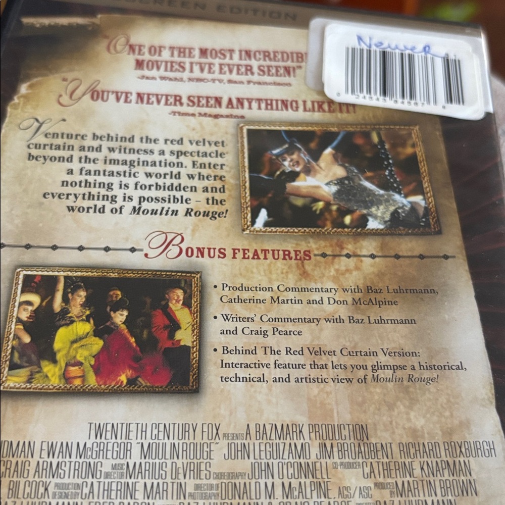 Moulin Rouge! DVD - Picture 2 of 2